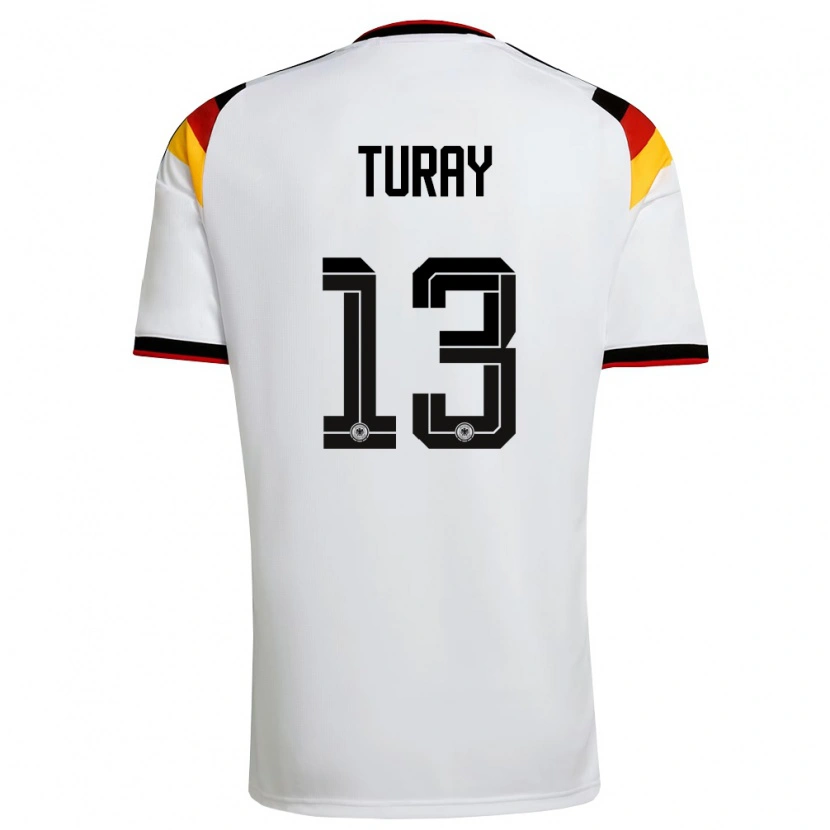 Danxen Men Germany Osman Turay #13 White Black Red Home Jersey 26-28 T-Shirt