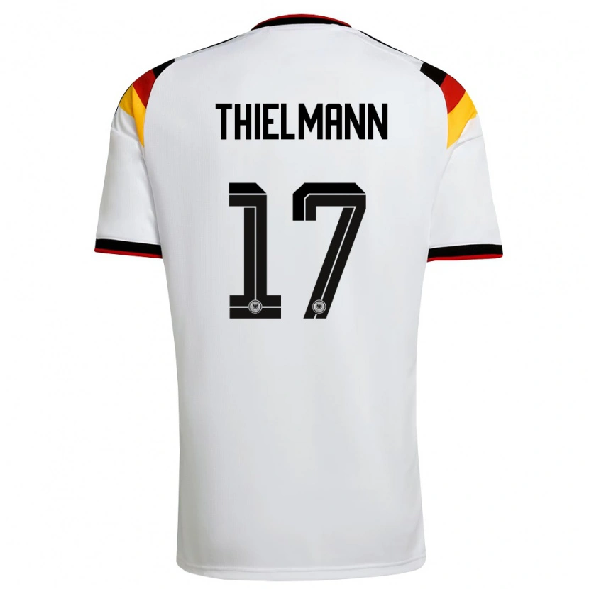 Danxen Men Germany Jan Thielmann #17 White Black Red Home Jersey 26-28 T-Shirt