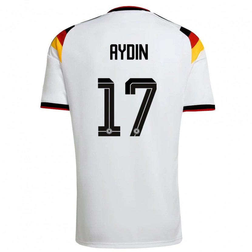 Danxen Men Germany Ali Aydin #17 White Black Red Home Jersey 26-28 T-Shirt