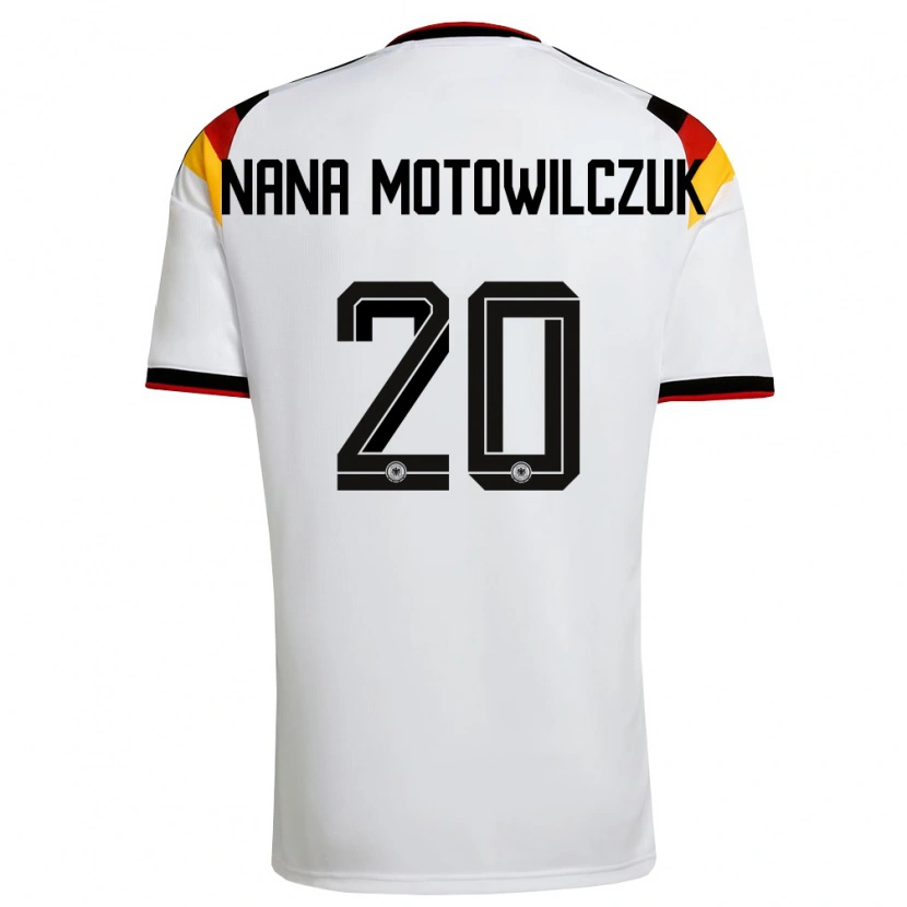Danxen Men Germany Kevin Nana Motowilczuk #20 White Black Red Home Jersey 26-28 T-Shirt