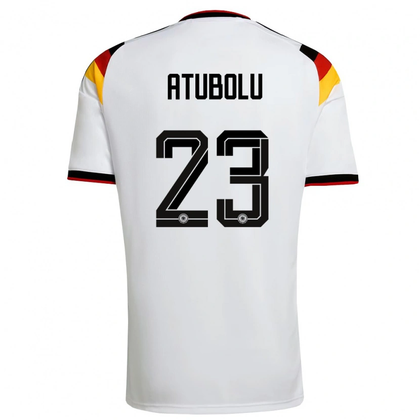 Danxen Men Germany Noah Atubolu #23 White Black Red Home Jersey 26-28 T-Shirt