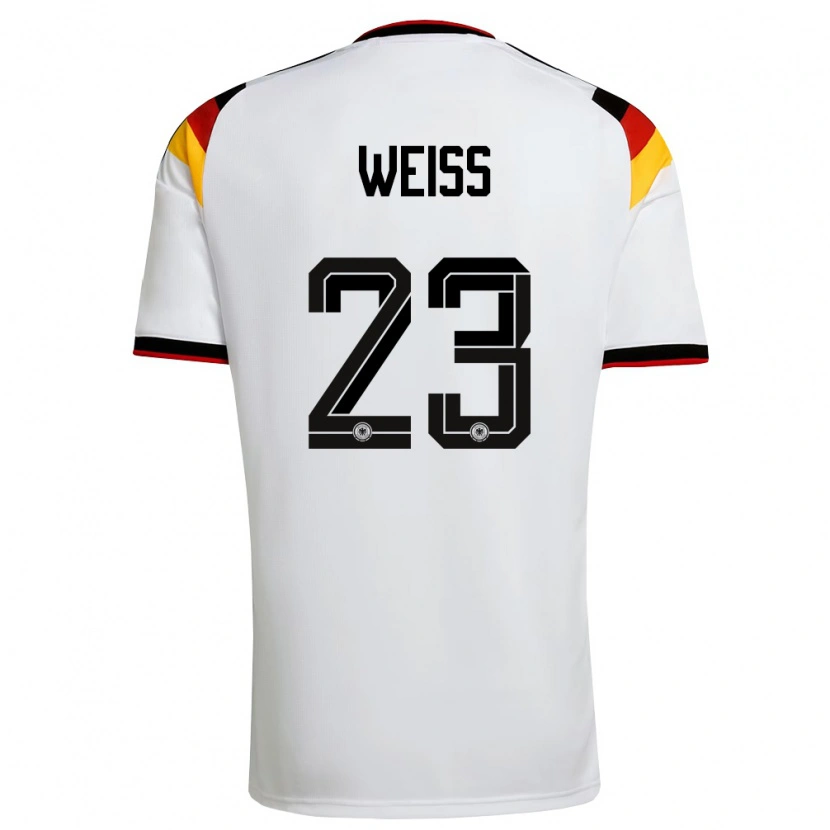 Danxen Men Germany Max Weiß #23 White Black Red Home Jersey 26-28 T-Shirt