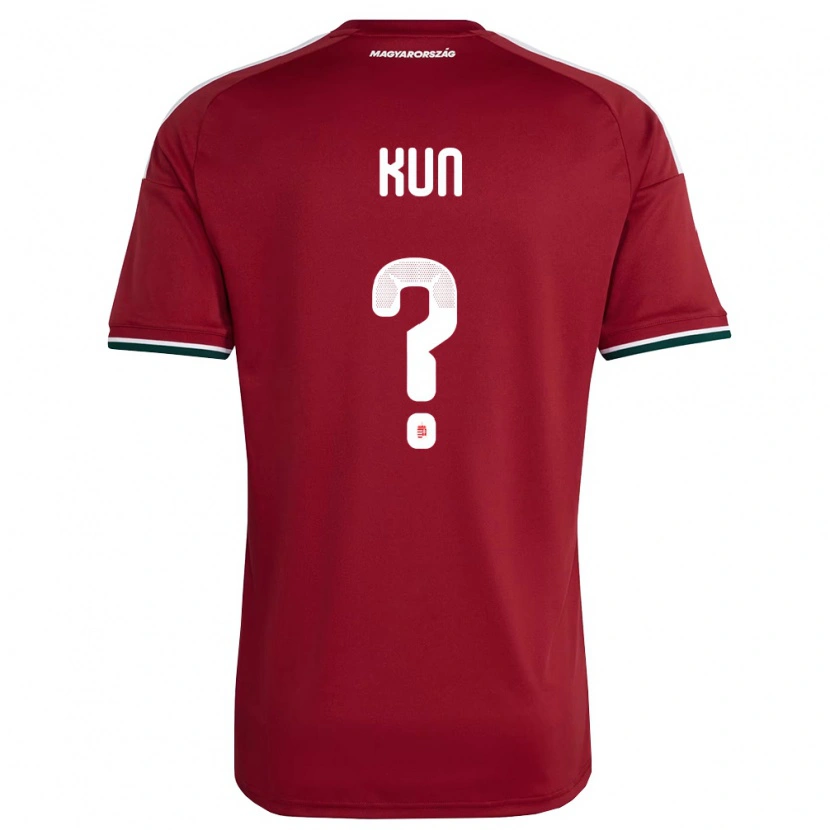 Danxen Men Hungary Ákos Kun #0 Red White Green Home Jersey 26-28 T-Shirt