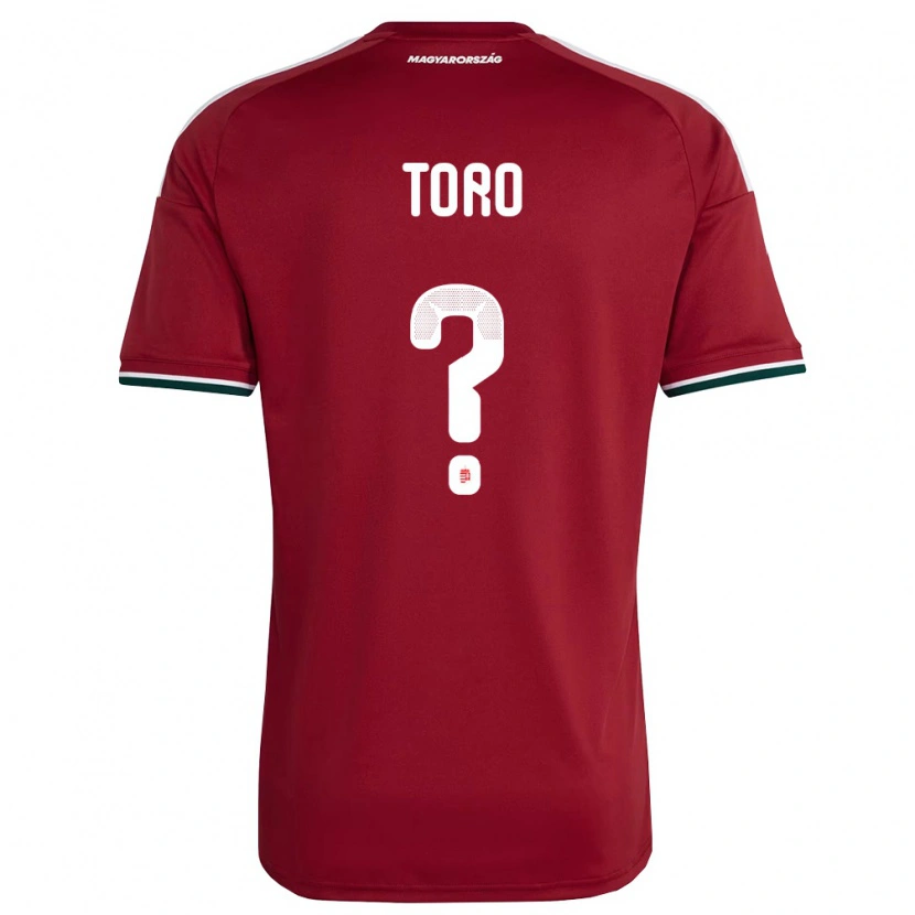 Danxen Men Hungary Milán Törő #0 Red White Green Home Jersey 26-28 T-Shirt