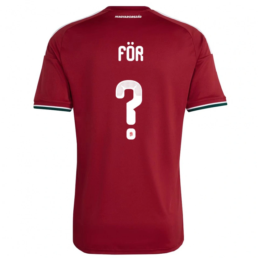 Danxen Men Hungary Patrik För #0 Red White Green Home Jersey 26-28 T-Shirt