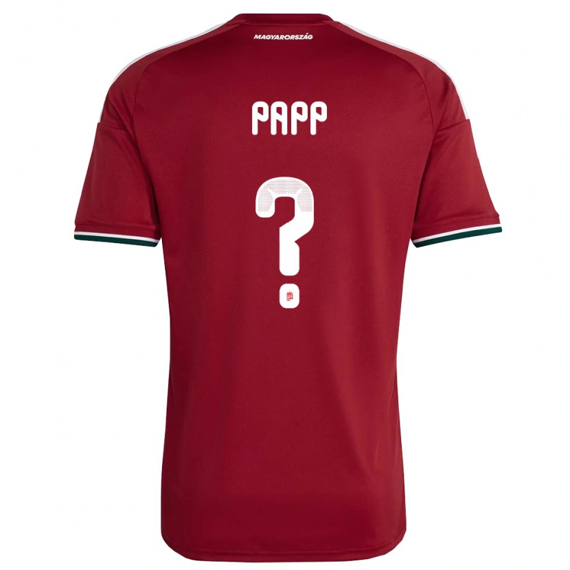 Danxen Men Hungary Lőrinc Papp #0 Red White Green Home Jersey 26-28 T-Shirt