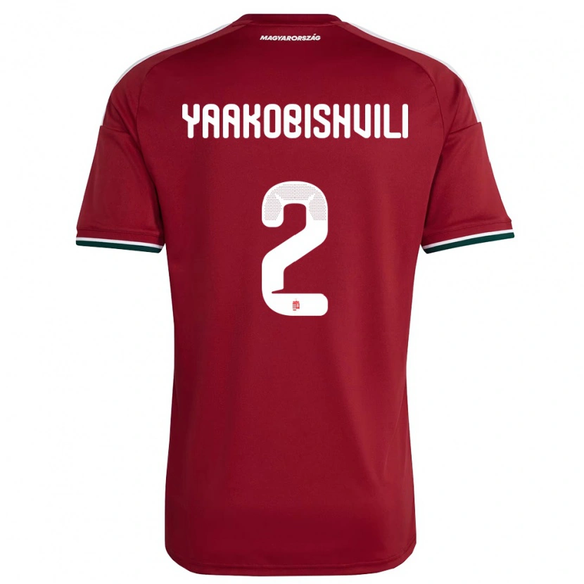 Danxen Men Hungary Antal Yaakobishvili #2 Red White Green Home Jersey 26-28 T-Shirt