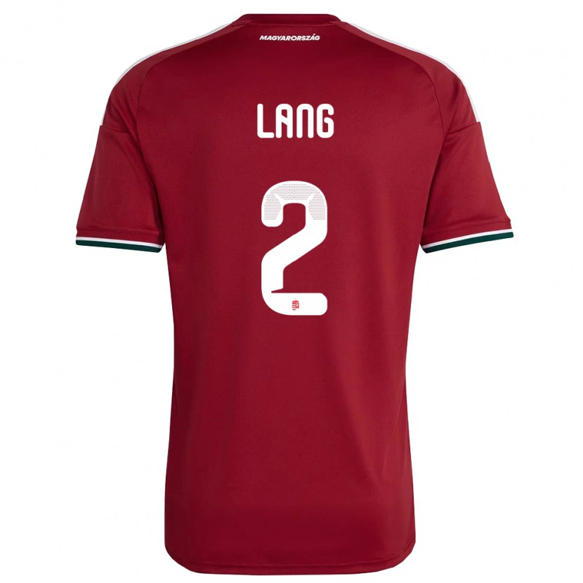 Danxen Men Hungary Ádám Lang #2 Red White Green Home Jersey 26-28 T-Shirt