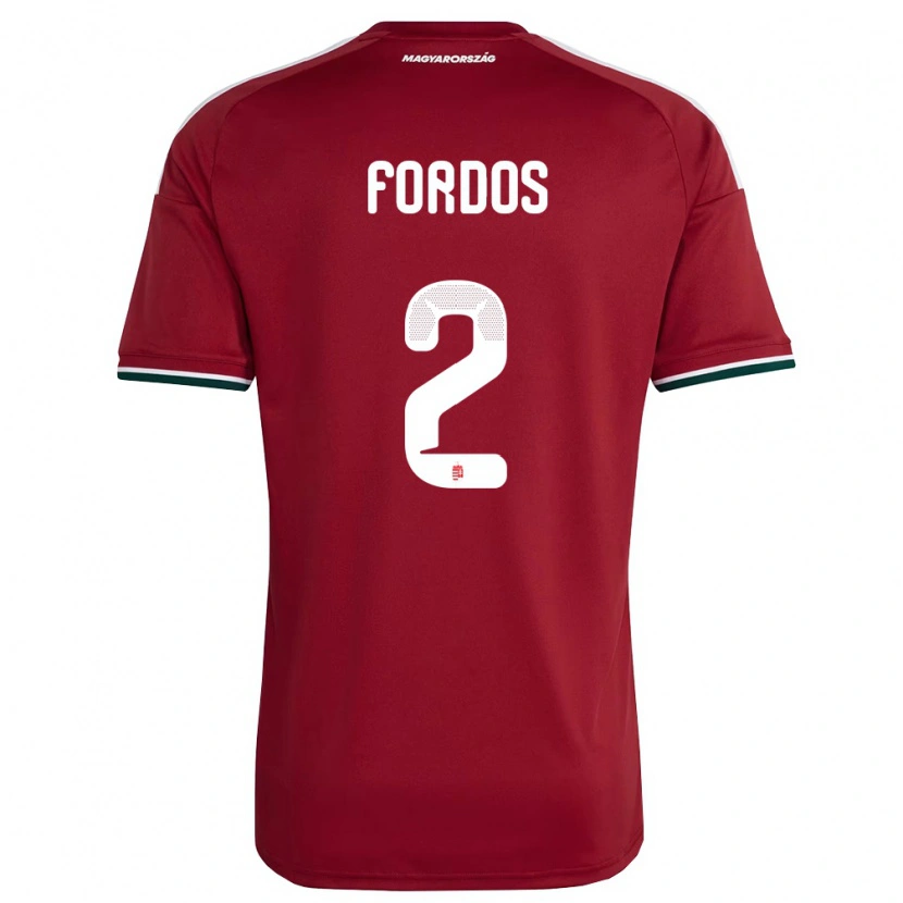 Danxen Men Hungary Beatrix Fördős #2 Red White Green Home Jersey 26-28 T-Shirt