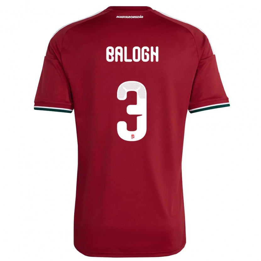 Danxen Men Hungary Botond Balogh #3 Red White Green Home Jersey 26-28 T-Shirt