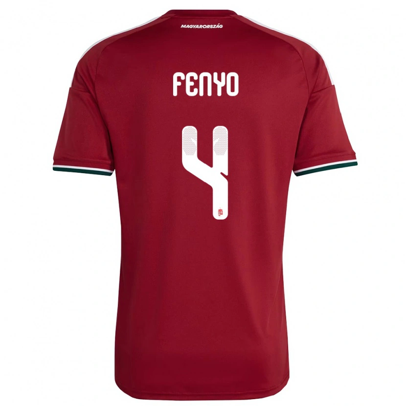 Danxen Men Hungary Noah Fenyő #4 Red White Green Home Jersey 26-28 T-Shirt