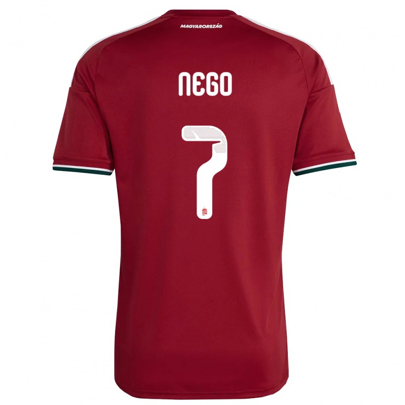 Danxen Men Hungary Loïc Nego #7 Red White Green Home Jersey 26-28 T-Shirt