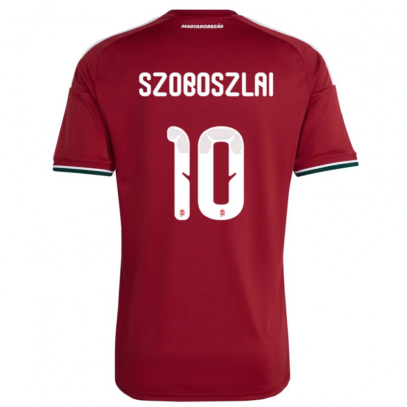 Danxen Men Hungary Dominik Szoboszlai #10 Red White Green Home Jersey 26-28 T-Shirt