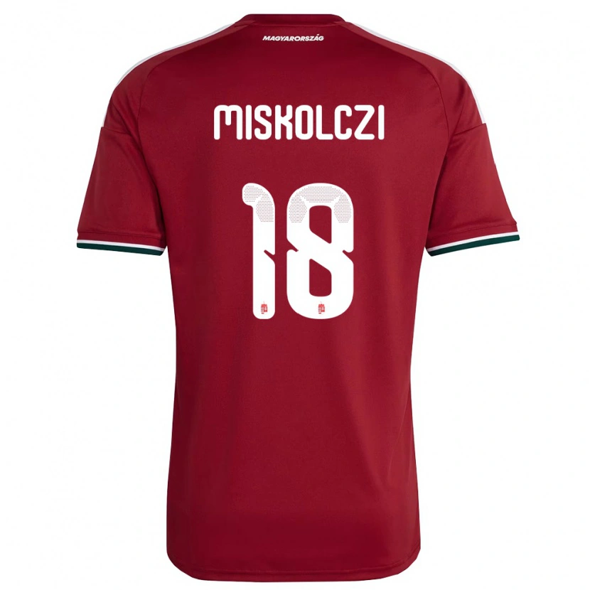 Danxen Men Hungary Domonkos Miskolczi #18 Red White Green Home Jersey 26-28 T-Shirt