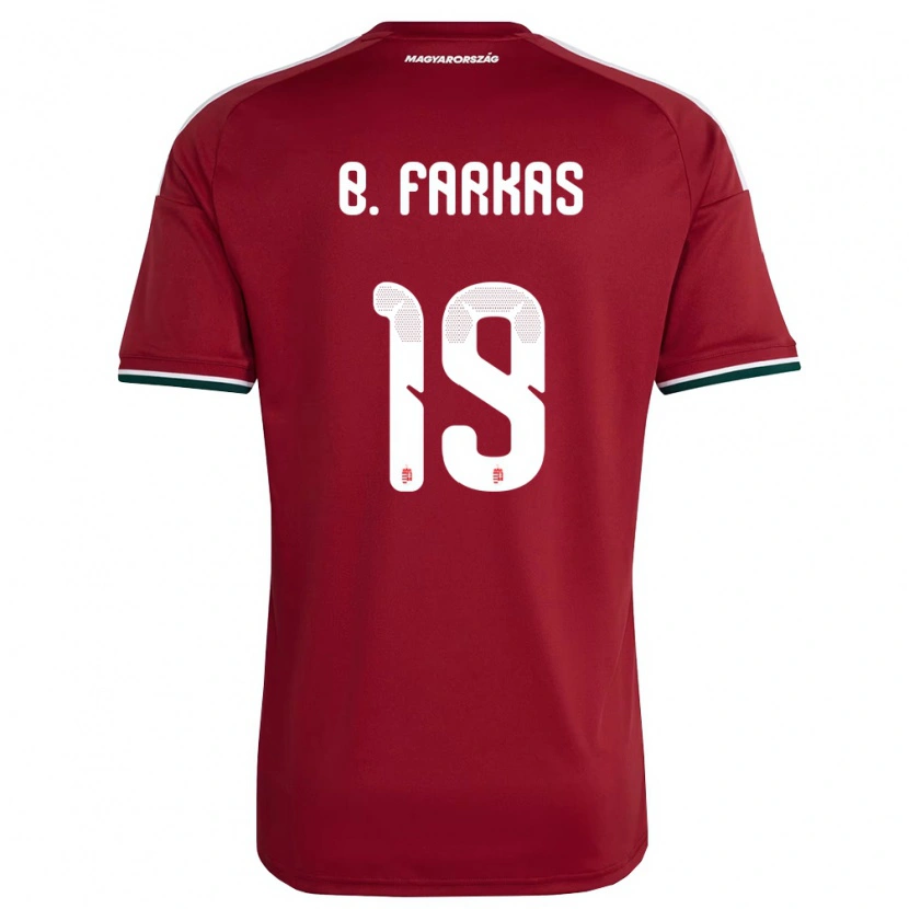 Danxen Men Hungary Bendegúz Farkas #19 Red White Green Home Jersey 26-28 T-Shirt