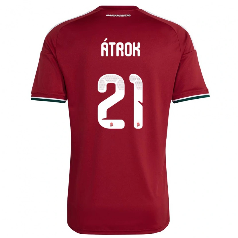 Danxen Men Hungary István Átrok #21 Red White Green Home Jersey 26-28 T-Shirt