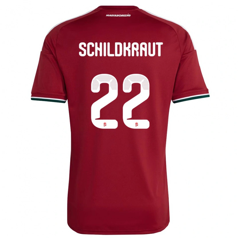 Danxen Men Hungary Fruzsina Schildkraut #22 Red White Green Home Jersey 26-28 T-Shirt