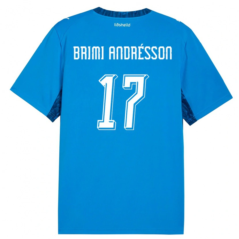 Danxen Men Iceland Björgvin Brimi Andrésson #17 Blue Navy Home Jersey 26-28 T-Shirt