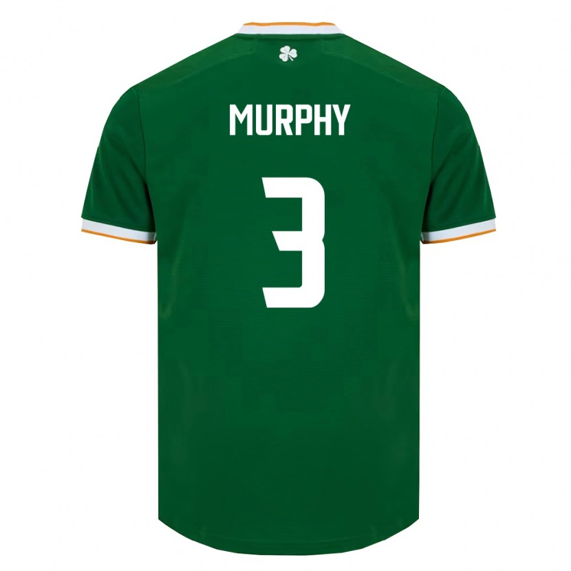 Danxen Men Ireland Alex Murphy #3 Dark Green White Home Jersey 26-28 T-Shirt