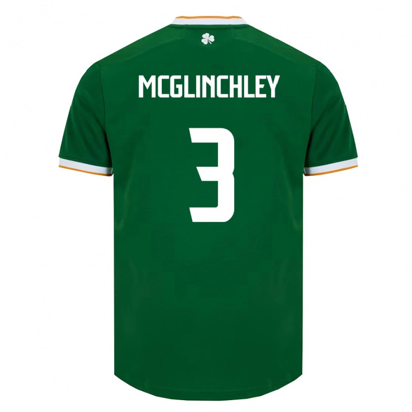 Danxen Men Ireland Harry Mcglinchley #3 Dark Green White Home Jersey 26-28 T-Shirt