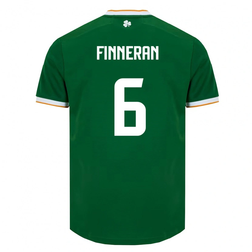 Danxen Men Ireland Rory Finneran #6 Dark Green White Home Jersey 26-28 T-Shirt
