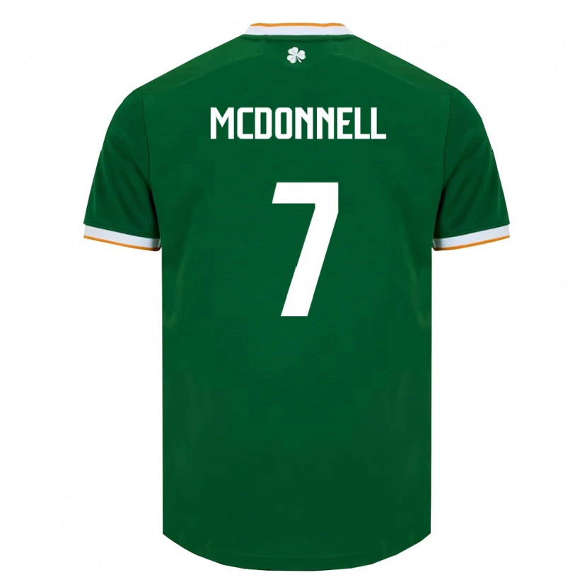 Danxen Men Ireland Grady Mcdonnell #7 Dark Green White Home Jersey 26-28 T-Shirt