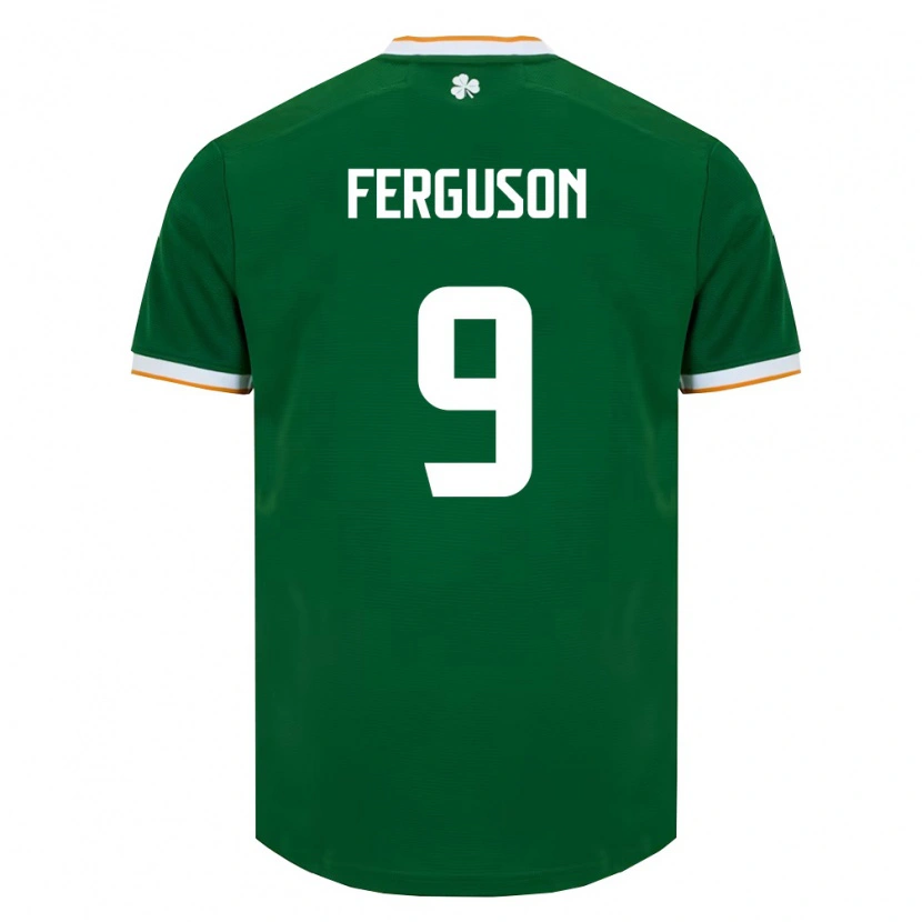 Danxen Men Ireland Evan Ferguson #9 Dark Green White Home Jersey 26-28 T-Shirt
