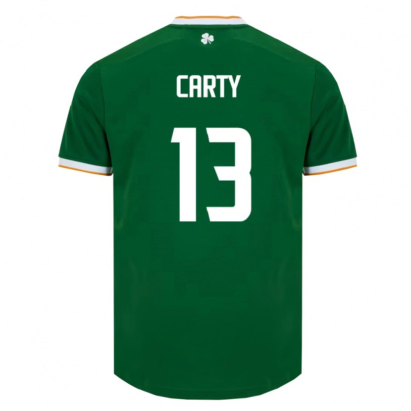 Danxen Men Ireland Conor Carty #13 Dark Green White Home Jersey 26-28 T-Shirt