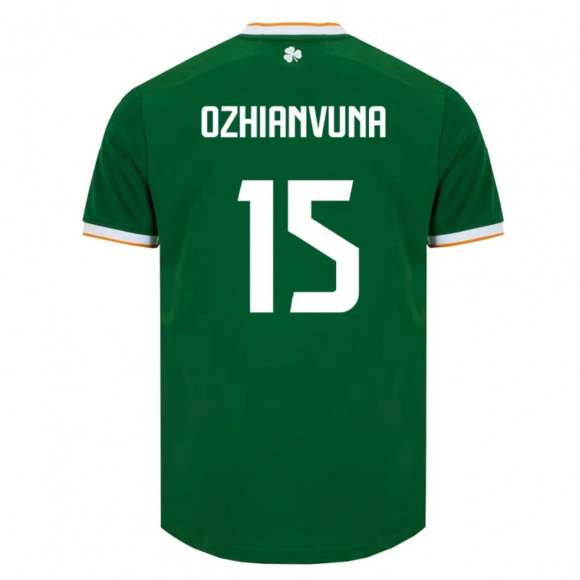 Danxen Men Ireland Victor Ozhianvuna #15 Dark Green White Home Jersey 26-28 T-Shirt