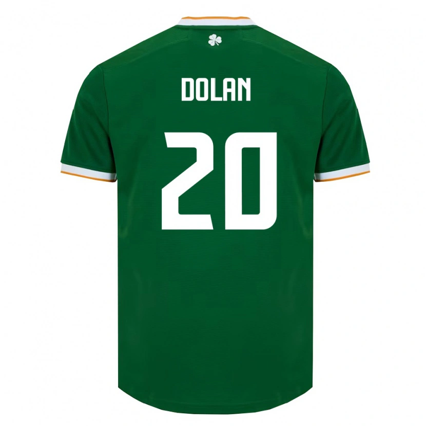 Danxen Men Ireland Ellen Dolan #20 Dark Green White Home Jersey 26-28 T-Shirt