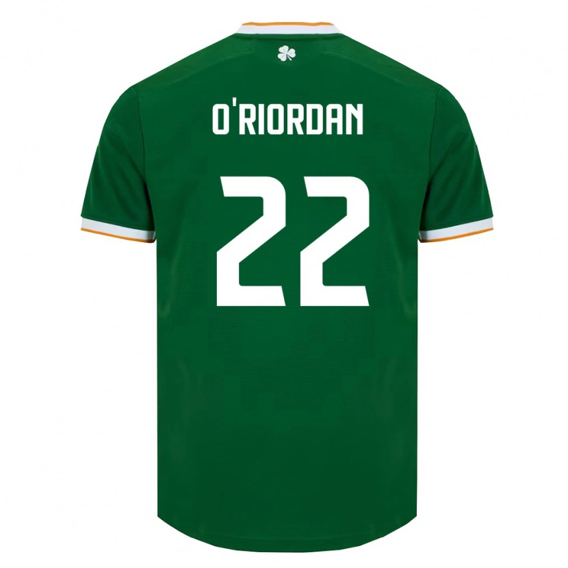 Danxen Men Ireland Connor O'riordan #22 Dark Green White Home Jersey 26-28 T-Shirt