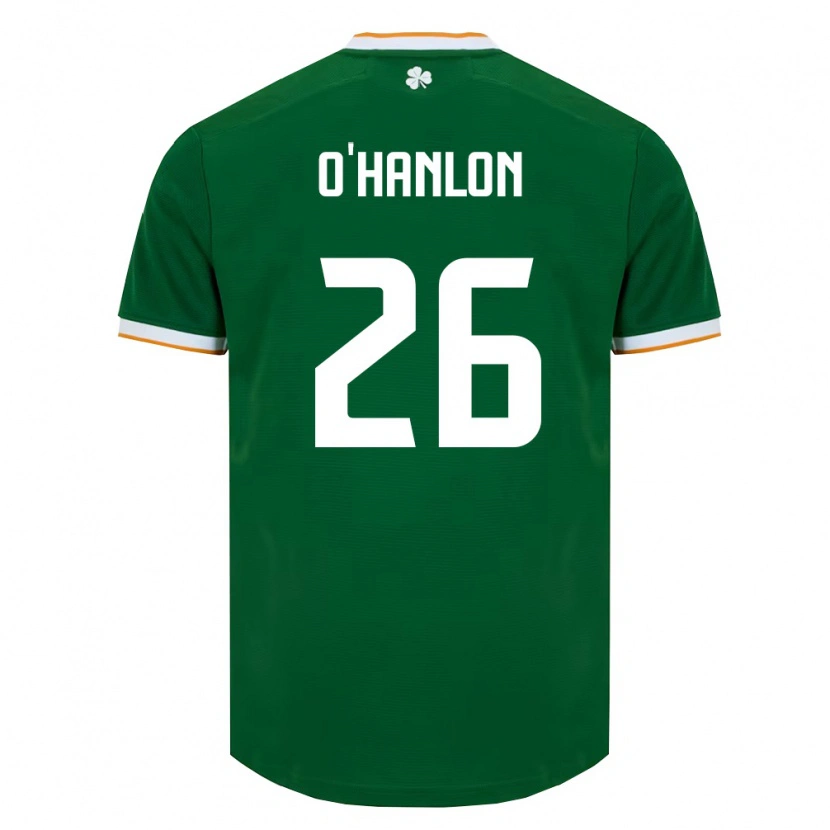 Danxen Men Ireland Tara O'hanlon #26 Dark Green White Home Jersey 26-28 T-Shirt