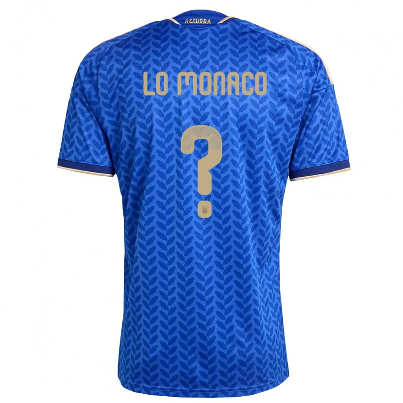 Danxen Men Italy Luca Lo Monaco #0 Blue Navy Gold Home Jersey 26-28 T-Shirt