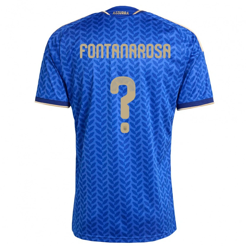 Danxen Men Italy Alessandro Fontanarosa #0 Blue Navy Gold Home Jersey 26-28 T-Shirt