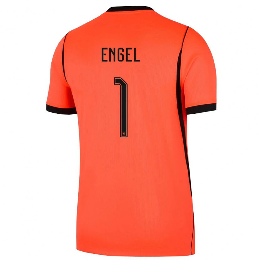 Danxen Men Netherlands Mark Engel #1 Orange Black Home Jersey 26-28 T-Shirt