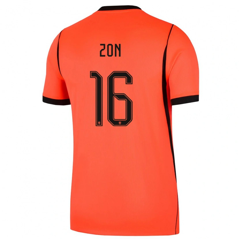 Danxen Men Netherlands Oier Zon #16 Orange Black Home Jersey 26-28 T-Shirt
