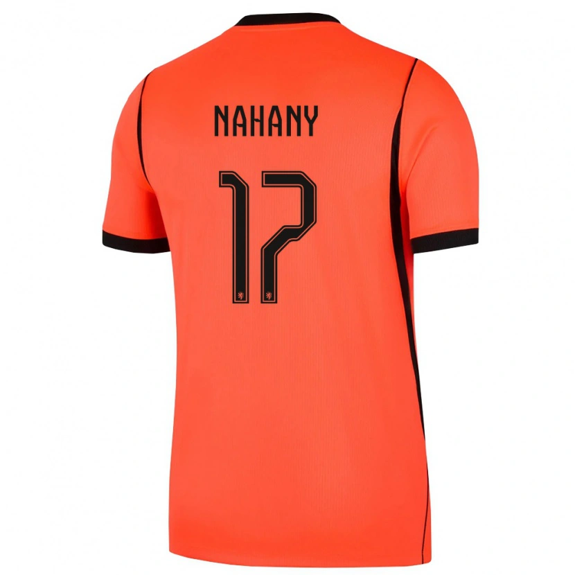 Danxen Men Netherlands Arman Nahany #17 Orange Black Home Jersey 26-28 T-Shirt