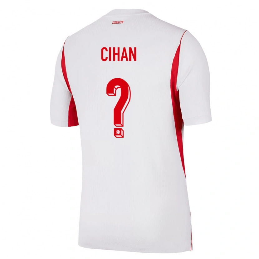 Danxen Men Turkey Kayra Cihan #0 White Red Burgundy Away Jersey 26-28 T-Shirt