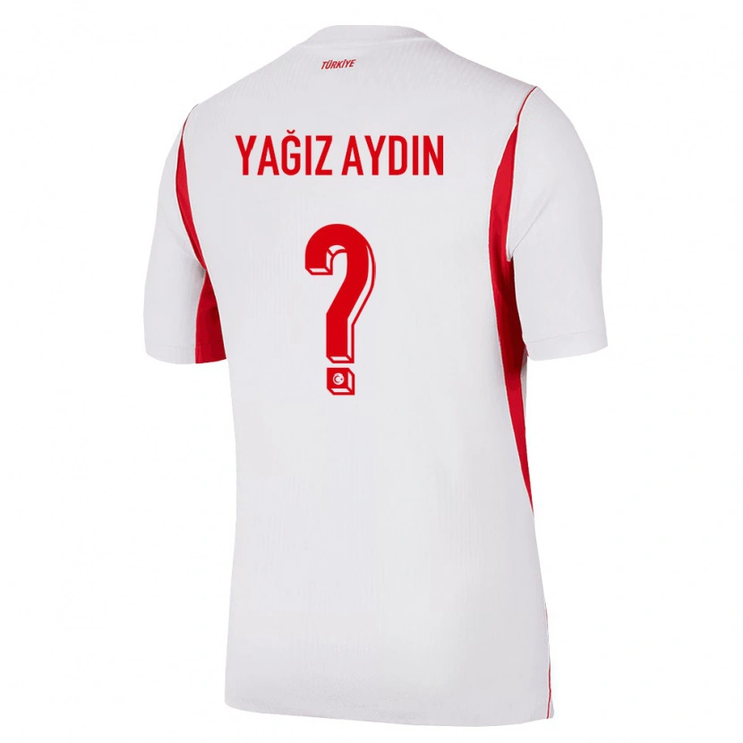 Danxen Men Turkey Bora Yağız Aydın #0 White Red Burgundy Away Jersey 26-28 T-Shirt