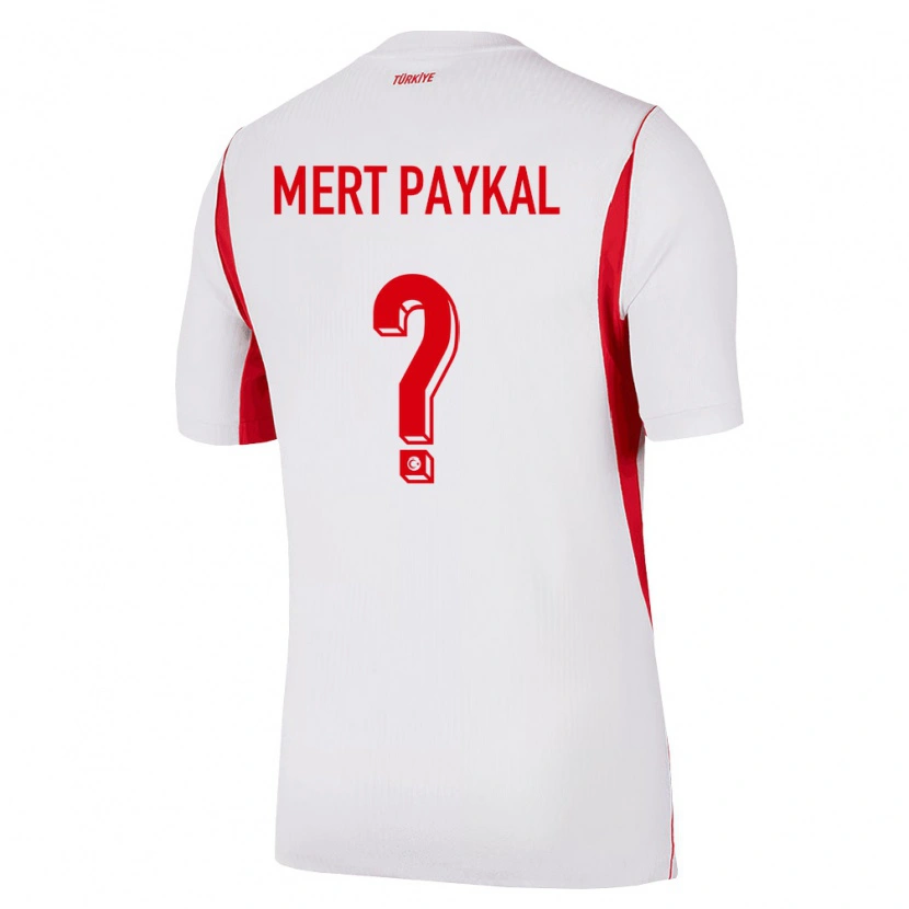 Danxen Men Turkey Burak Mert Paykal #0 White Red Burgundy Away Jersey 26-28 T-Shirt