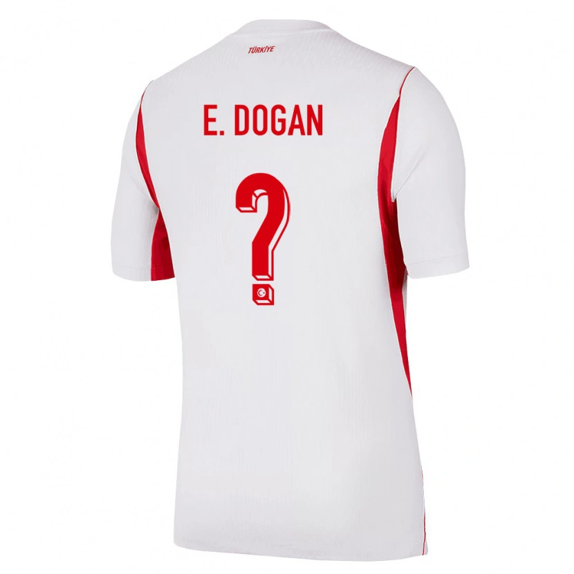 Danxen Men Turkey Enes Bünyamin Mustafa Doğan #0 White Red Burgundy Away Jersey 26-28 T-Shirt