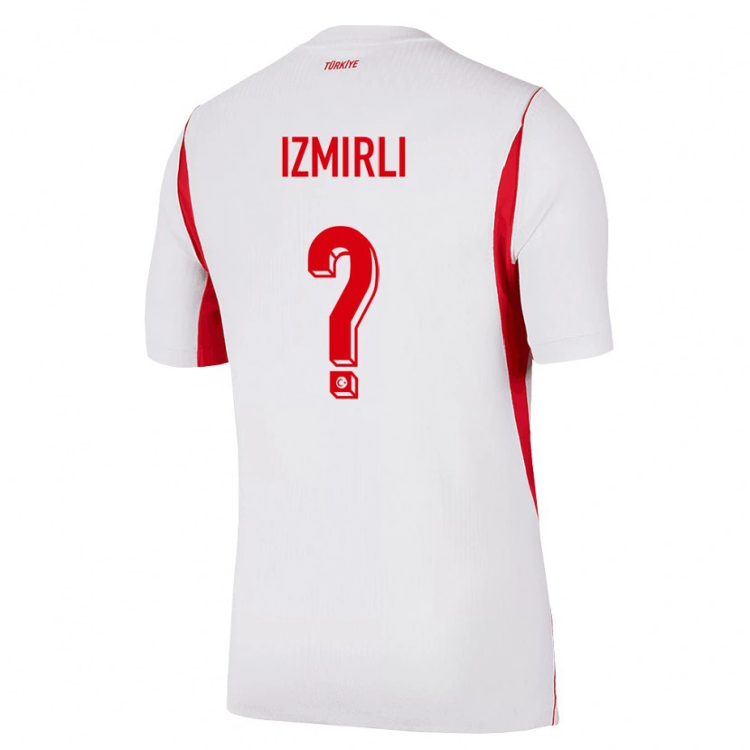 Danxen Men Turkey Ege İzmirli #0 White Red Burgundy Away Jersey 26-28 T-Shirt