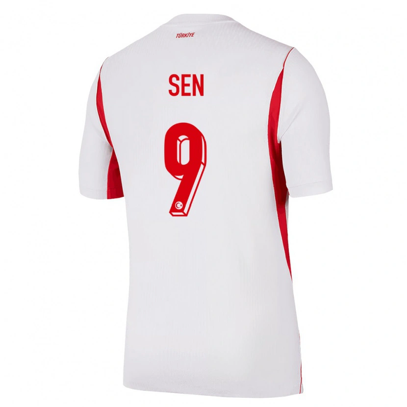 Danxen Men Turkey Metin Şen #9 White Red Burgundy Away Jersey 26-28 T-Shirt