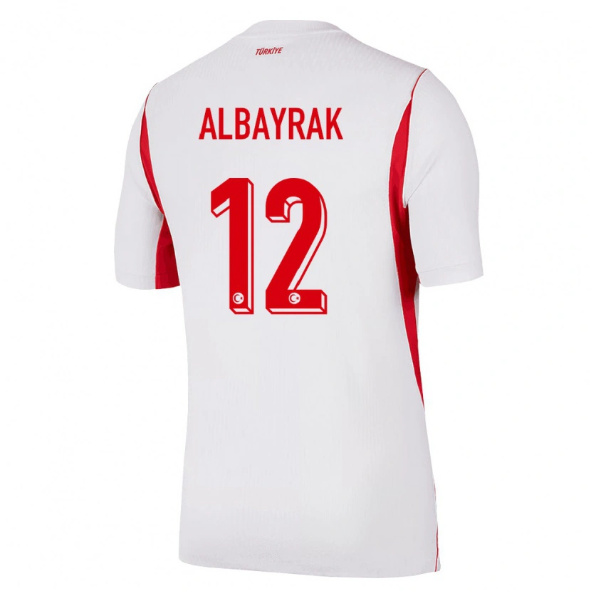 Danxen Men Turkey Ege Albayrak #12 White Red Burgundy Away Jersey 26-28 T-Shirt