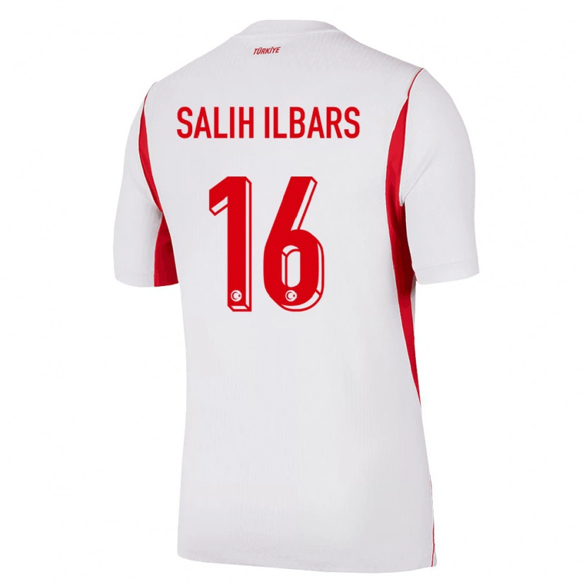 Danxen Men Turkey Muhammet Salih İlbars #16 White Red Burgundy Away Jersey 26-28 T-Shirt