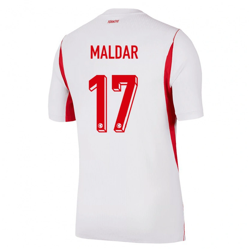 Danxen Men Turkey Hüseyin Maldar #17 White Red Burgundy Away Jersey 26-28 T-Shirt
