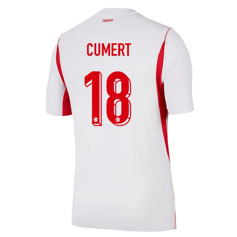 Danxen Men Turkey Ecem Cumert #18 White Red Burgundy Away Jersey 26-28 T-Shirt