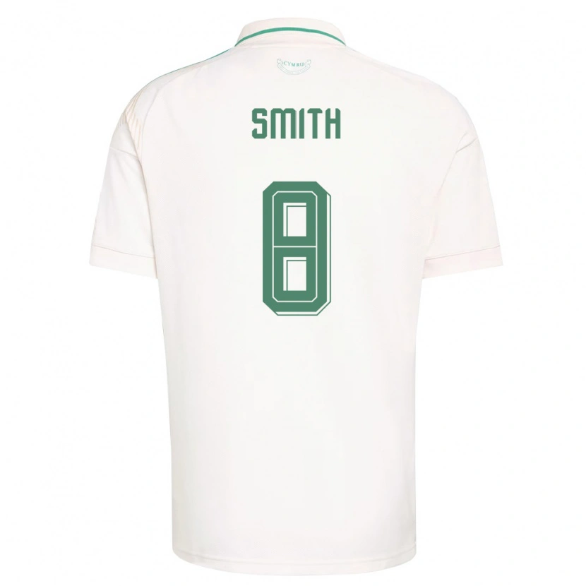 Danxen Men Wales Matt Smith #8 White Brown Green Away Jersey 26-28 T-Shirt