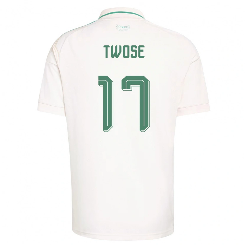 Danxen Men Wales Cody Twose #17 White Brown Green Away Jersey 26-28 T-Shirt