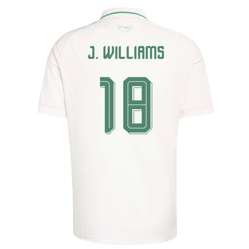 Danxen Men Wales Jonathan Williams #18 White Brown Green Away Jersey 26-28 T-Shirt
